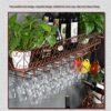 PIBM Stylish Simplicity Wine Shelf European Wrought Iron Hanging Wine Rack, Creative Wall Hanging Wine Rack, Black , 100CM
