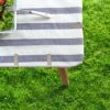 ZoomSky 4pcs Tablecloth Clips, Picnic Table Cloth Holder Stainless Steel Table Cover Clamps Silver Tablecloth Clamp Holders for Home Kitchen Picn