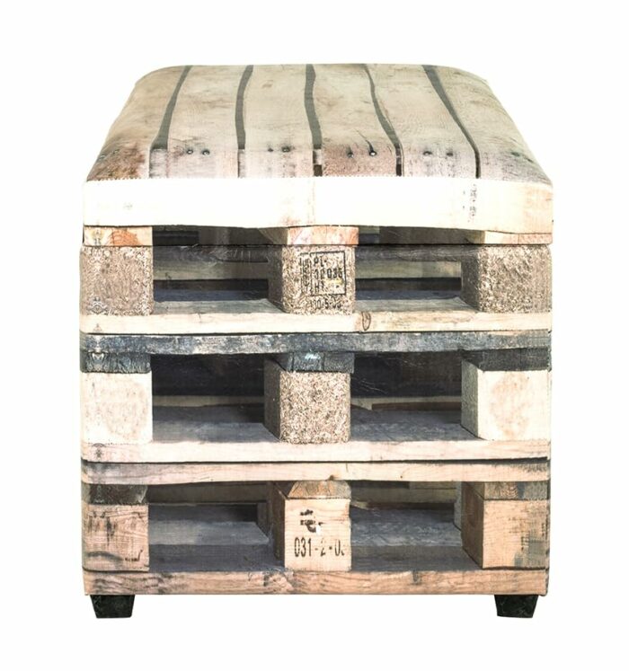 Haku-Möbel MDF Seat Chest 39 x W 58 x H 42 cm