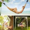 Tree Swing Hanging Kit - Holds up 1700 LBS 9.8ft Polyester Fiber Straps with 2 Tree Protectors Pads + 2 Carabiners, Perfect for Child Swing, Hamm