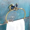HIGOH Towel Racks, Bath Towel Holder,Bathroom Hand Towel,Oval Towels,Chrome Metal Towel Bars Holder,Towel Hangers Storage Wall Mounted Bathroom A