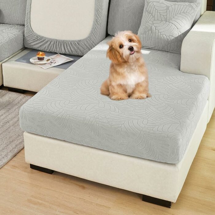OKYUK High Stretch Universal Sofa Slipcover, Wear-Resistant Sofa Cover 1 Piece, L Shape Sectional Couch Covers, Separate Cushion Couch Chaise Cov