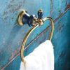 HIGOH Towel Racks, Bath Towel Holder,Bathroom Hand Towel,Oval Towels,Chrome Metal Towel Bars Holder,Towel Hangers Storage Wall Mounted Bathroom A