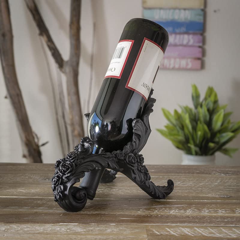 Pacific Giftware Antique Rose Wine Bottle Holder, Resin, 6.69-inch Height, Pack of 8