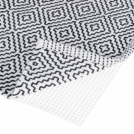 Relaxdays Non Rug Pad, Customisable Carpet Underlay Mat, Anti-Slip Applique, White, 80 x 200 cm