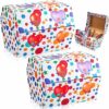 Zhanmai Confetti Prize Treasure Box Confetti Treasure Chest Treasure Cardboard Box Kids Prize Box for Kids Birthday Classroom Supplies Treasure O