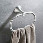 RAKUTE Towel Ring Stainless Steel Bath Towel Holder Hand Hanging Towel Hanger Bathroom Accessories,Wall Mount Towel Rail for Bathroom Kitchen Bat