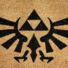 Zelda Matte Triforce Logo Floor Mat Nintendo 60x40cm Coconut beige