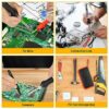Soldering Iron Kit, 60W Adjustable Temperature 200-450°C Soldering-Iron Gun Kit,Welding Tools with ON/Off Switch,5 Soldering Tips,Desoldering Pum