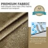 Sunnest Life Sun Shade Sail 2 x 2 m Garden Balcony with Mounting Ropes Weather Protection Water Resistant Shade Dispenser 420D Polyester UV Prote