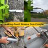 Saker Grease Gun Coupler-Upgrade to14000 PSI,Duty Quick Release Grease Couplers,Compatible with All Grease Guns 1/8" NPT Fittings(1 PC)