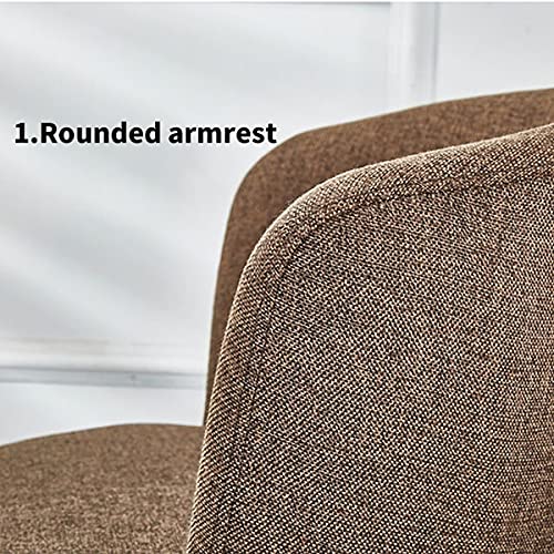 N/A Dining Room Chairs Nordic Style Dining Table With Chairs Set Furniture Cotton Linen Solid Wood Hotel Kitchen Restaurant Stool (Color : Orange