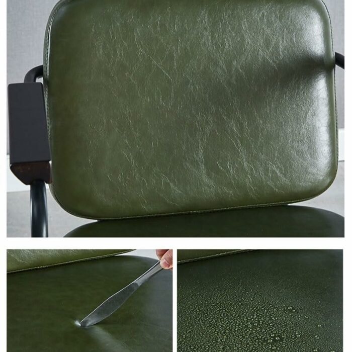 LXXSH Armrest Seat Cushion Dining Chairs Comfortable Upholstered Chair Backrest Bar Kitchen Furniture