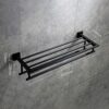 bathroom towel rack 304 Stainless Steel Towel Rails with 2 Towel Bars Heavy Duty Towel Holder Wall Mounted Towel Storage Rack for Bathroom, Kitch