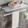 HIGOH Towel Racks,Bathroom Towel Rack Wall Mounted Towel Holder,Bathroom Accessories,Towel Rack,Towel Holder Shelf Bath Hardware