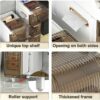 Bathroom Storage Cabinet for Small Spaces, 3/4/5 Drawer Narrow Bathroom Floor Cabinet Strong Frame Home Storage Container Tower, Large Capacity S