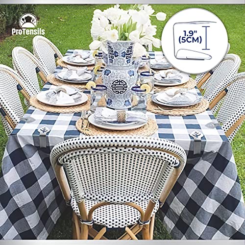 ProTensils 6Pcs Decorative Flower Tablecloth Clips for Picnics, Outdoor Tablecloth Clip, Flower Table Clip, Picnic Clips