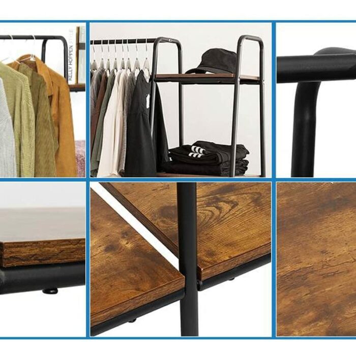 N/A Floor-standing Coat Rack Home Bedroom Iron Hanger Clothing Store Bag Shoes Display Clothes Rack