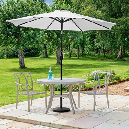 Harrier 2.7m Crank & Tilt Parasol | Garden Patio Sun Umbrella – 6 Colours | Tilting Shade Design