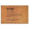 Drunk Door Mat Drunk Definition Welcome Doormat for Front Door Drunk Definition Typography Mats Rustic Coir Doormat Non-Slip Entry Mat For Home K
