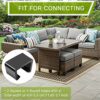 Ahier 10PCS Patio Furniture Clips Sofa Fasteners Connector Clips, Outdoor Patio Wicker Furniture Clips Sectional Connector for Rattan Furniture G
