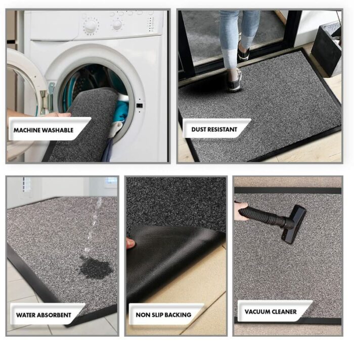 TradeXone Door Mat Non-slip Mats-Stain-Resistant Entrance Rug- Heavy Duty Washable Door Mats Indoor- Dirt Capture, Super Absorbent, Soft Feel Pol
