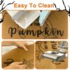 YBB Hey There Pumpkin Doormat, 17 x 29 Inch Imitation Coir Front Porch Rug Autumn Fall Thanksgiving Halloween Doormat Indoor Outdoor with Non Sli