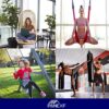 4 Pcs Hanging Chair Chain Steel Chain Heavy Duty Chain with 8 Pcs Carabiners, Garden Swing Chains Ø4mm 50cm Metal Hammock Chain for Swing Hanging