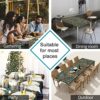 Tablecloth for Folding Table, boho Picnic Table Cover, Waterproof Fitted Table Covers for 6 Foot Tables, Elastic Rim Plastic Table Cover for Picn