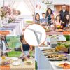 4pcs Table Cloth Cover Clips, Stainless Steel Table Cloth Cover Clamps Table Cloth Clips Large Triangular Anti-Slip Tablecloth Holder Clamps for