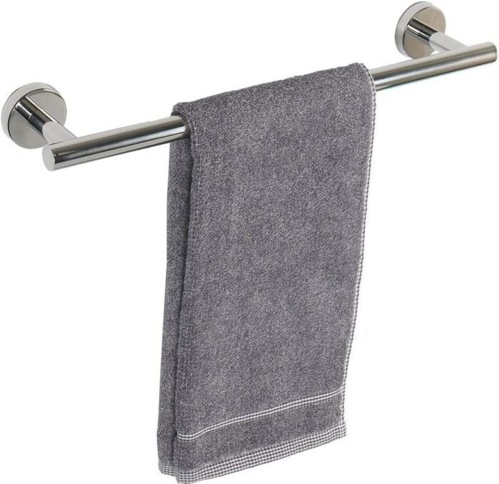 YUET Towel Rail 30CM Chrome Hand Towel Holder Bar Bathroom Holders For Bathrooms Kitchen Dish Cloths Hanger 304 Stainless Steel RUSTPROOF Wall Mo