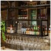 Stylish Simplicity Industrial Retro Stylish Simplicity Wine Glass Holder Metal Wrought Iron Ceiling Goblet Bracket Storage Decoration Glass Bottl