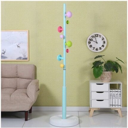 KRHINO Clothes rack and hat rack Coat Rack, Metal Coat Hat Tree Coat Hanger Holder Coat Hook Entryway Hall Tree With 8 Hook Suitable for living r