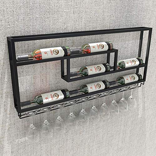 OUSIKA Wine Racks,Modern Minimalist Wall Hanging Wine Bottle Rack Restaurant Fashion Creative Wall Hanging Wine Rack Cafe Bar Decoration Wine Gla