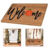 1PC Halloween Entrance Mat Pumpkin Letter Absorbent Doormat Non Slip Carpet 60x40cm Style2