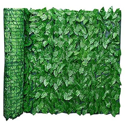 whiteswan Trellis Panel, Artificial Ivy Privacy Fence Screen, Hedges and Faux Ivy, Garden Screening Panel Vine Leaf Decoration, for Outdoor, Gard