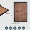 TradeXone Door Mat Non-slip Mats-Stain-Resistant Entrance Rug- Heavy Duty Washable Door Mats Indoor- Dirt Capture, Super Absorbent, Soft Feel Pol