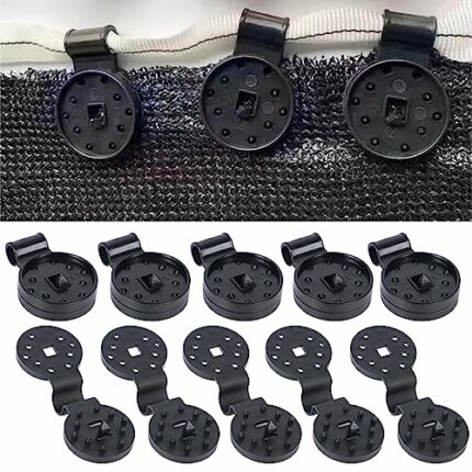 10pcs Shade Cloth Plastic Clips, Net Clips for Greenhouse Film Sunshade Net Anti Bird, Plastic Shade Cloth Clips Heavy Duty for Canopy Outdoor Ga