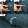 10 Piece Clear Plastic Table Cloth Clips Transparent Table Cover Clips Clamps Large Variable Tablecloth Clip Holder for Thick Plastic Tables Home