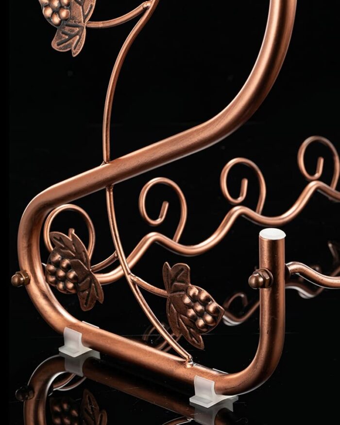 LUKEO Multifunctional Wine Rack Iron Wine Glass Rack Kitchen Table Storage Rack Goblet Glass Wine Glass Bar Tool