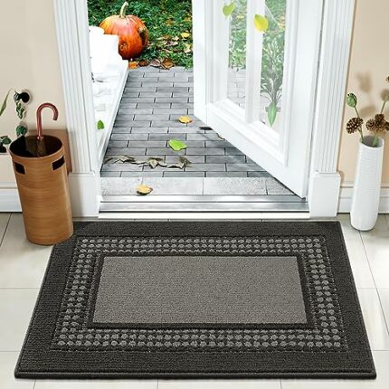 Door Mat Indoor Doormat, Entryway Rug Door Mats Non-Slip Rubber Backing, Low-Profile Entrance Rugs, Machine Washable Inside Front Door mat for En
