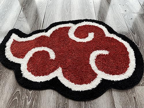 EXIGENT Premium Red Cloud Ultra Soft Anti-Slip Floor Door Mat Rug (RedCloud)