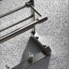 N/A Towel rack- Bathroom Bath Towel Rack with Double Towel Bar Wall Mount Shelf Rustproof Stainless Steel Brushed Finish