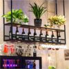 Stylish Simplicity Bar Wine Rack, Wrought Iron Stylish Simplicity Wine Rack, Multi-Function Storage Wine Rack, Bar-Specific Goblet Rack, Creative