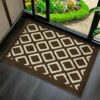 AIZIBLISH Front Door Mats, Non-Slip Absorbent Door Mats Indoor, Resist Dirt Door Rug, Classic Geometric Pattern Rugs for Entryway Indoor, Outdoor