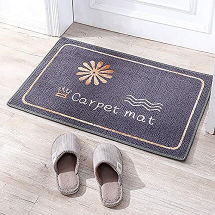 TekValue Door Mat Indoor Entrance Way, Durable Absorbent Door Mat with Non Slip Rubber Back Low Profile Front Door Mat for Kitchen Bedroom Bathro