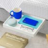 Bedshelfie Bedside Shelf for Bunk Bed & Top Bunk, College Dorm Room Essentials, Loft Bed Accessories, Clip On Nightstand Snack Organizer, Floatin