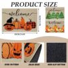3 Pcs Halloween Gnome Welcome Mats Christmas Doormat Thanksgiving Gnome Welcome Door Mats Decorative Gnome Mat Entrance Mat Non Slip Washable Ind