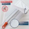 WRAPPYBAG® Waterproof Mattress Protector Cover – Keep out Bedbugs and Mites – Mattress Protecting Draw Sheet without Chemical Treatment – Soft &