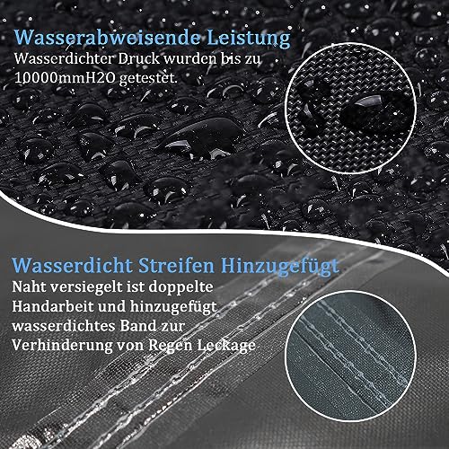 Callni Garden Furniture Covers with Side Tightening Strap, Windproof, Waterproof 420D Oxford Fabric, Patio Table Cover For Outside Chairs Sofa St